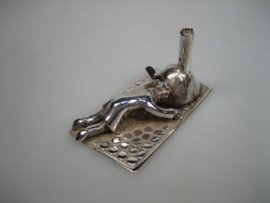 Zilveren miniatuur als Pizza Oven uit ca. 1961 / 1979