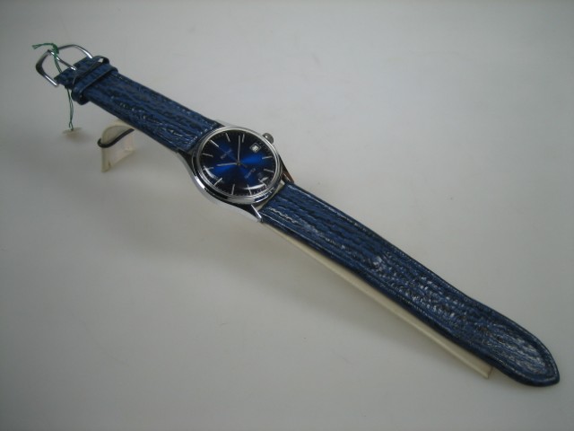 Pontiac horloge staal met datum Quartz uit ca. 1969 geheel nieuw