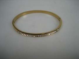 Moderne 18K Italiaanse Goud double kleurige vergulde slavenarmband