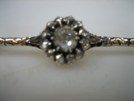 Gouden 14 Karaat Broche met diversen Diamanten uit ca. 1932