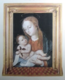 Eiken Paneel van Madonna met Kind van Joos van Cleef 1485-1540 Antwerpen