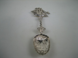 Antieke zilveren geboortelepel 18e -eeuws Stavoren