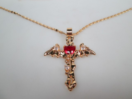 Kruis als Adelaar – Luxe Vintage Collier met karabijn sluiting nieuw