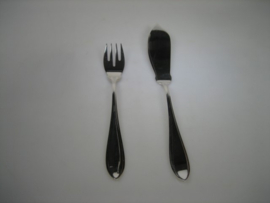 Zilveren tijdloze set viscouverts uit ca.1956 / 1963