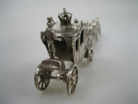 Zilver Miniatuur de Gouden Koets | Antiekjuwelier | uit ca.1969
