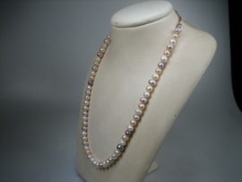 Cultivé Parel  collier in diversen kleuren met Cartier sluiting uit ca.1962