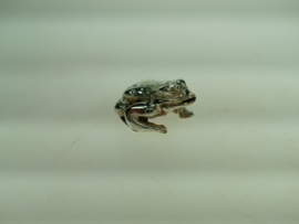 Zilveren Kikker mooi bewerkt uit Schoonhoven van Hooijkaas uit ca. 1955