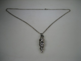 Antiek zilveren hanger van Zeeuwse Mutsen Speld uit ca. 1900