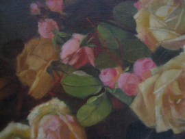 J. van Dór schilderij oude meester uit een Franse school ca. 1880