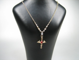 Kruis als Adelaar – Luxe Vintage met Jasseron Collier met karabijn sluiting nieuw