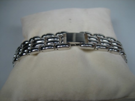 Gladde Zilverkleurige Stalen Armband nieuw