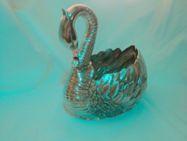 Zilveren Zwaan als Fruitschaal Groot Model ca.1965 van een bekende Nederlander