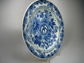 Delfts Blauw Herinnerings-Bord H. Muller & Co. Item