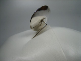 Antieke Zilveren Bloem Broche Speld met beveiliging sureté uit ca. 1930