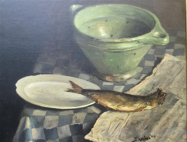 Schilderij nog in onderzoek uit 1944 | Antiekjuwelier | Anno ca. 1944