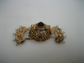 Antieke Granaat Collier Sluiting voor 5 Rijen ca. 1840