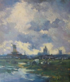 Schilderij Olieverf van A. Selle ca. 1932 van Kunsthandel Briljant