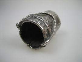 Miniatuur Zilver Water Trog met Hengsel uit ca. 1900