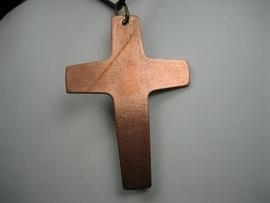 Brons oud Latijnse kruis Geëmailleerd