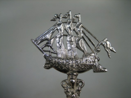 Antieke zilveren geboortelepel 18e -eeuws Stavoren