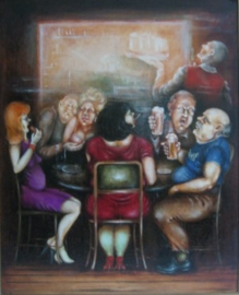 Kunst uit de voormalige DDR gewoon een café in Dresden