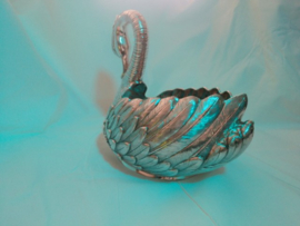 Zilveren Zwaan als Fruitschaal Groot Model ca.1965 van een bekende Nederlander