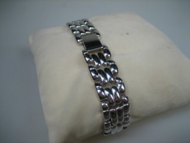 Gladde Zilverkleurige Stalen Armband nieuw