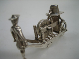 Zilveren Miniatuur Scharenslijper Jan Weeda uit ca. 1950