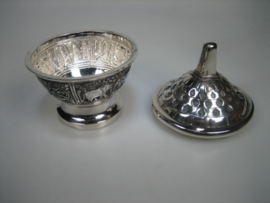 Antieke Zilveren suikerpot met suikerschep lepeltje uit ca. 1930