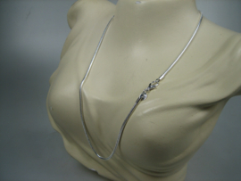 Slangen collier zilver uit eigen import Italié nieuw