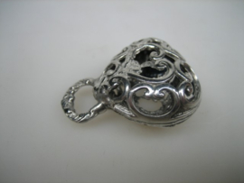 Antieke Zilveren Baby Rammelaar Als Hanger uit ca. 1890