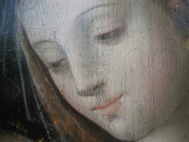 Eiken Paneel van Madonna met Kind van Joos van Cleef 1485-1540 Antwerpen
