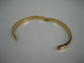 Moderne 18K Italiaanse Goud double kleurige vergulde slavenarmband