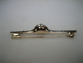 Gouden 14 Karaat Broche met diversen Diamanten uit ca. 1932