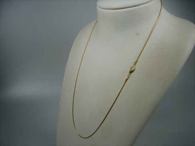 Double goudkleurige slangen collier als halsketting of voor uw hanger nieuw
