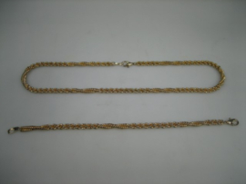 Antiek Goudkeurige Collier met Armband uit ca. 1938