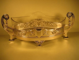 Antieke Art Deco Fruitschaal zilver verguld uit ca. 1928 en in top conditie