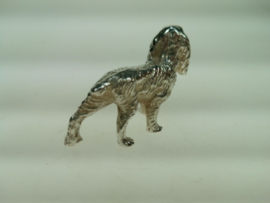 Vintage Italiaans handgemaakt zilveren Labrador-hond uit ca.1955