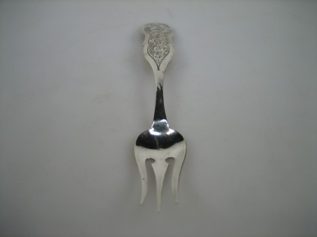 Antiek Zilver Zuurvorkje Biedermeier stijl Enkhuizen ca.1756