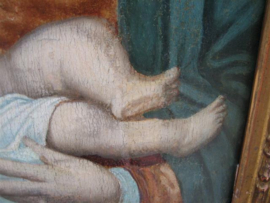 Eiken Paneel van Madonna met Kind van Joos van Cleef 1485-1540 Antwerpen