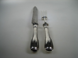 Set Verzilvert Trancheer Couvert Voorschoten van Kempen uit ca. 1920