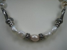 Antieke Parel Collier met Antieken Breidoppen ca.1932