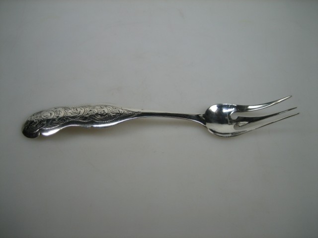 Antiek Zilver Zuurvorkje Biedermeier stijl Enkhuizen ca.1756
