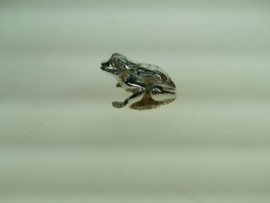 Zilveren Kikker mooi bewerkt uit Schoonhoven van Hooijkaas uit ca. 1955