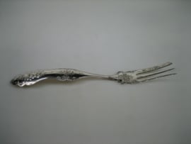 Antiek zilveren vleesvorkje / zuurvorkje biedermeier ca. 1856/1867