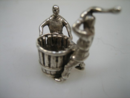 Miniatuur Zilveren Tonnenmakers uit ca. 1962 Haarlem