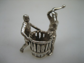 Miniatuur Zilveren Tonnenmakers uit ca. 1962 Haarlem