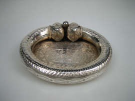 Antieke Zilveren Asbak Egyptisch uit ca, 1900