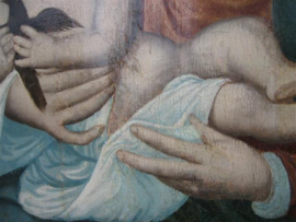 Eiken Paneel van Madonna met Kind van Joos van Cleef 1485-1540 Antwerpen