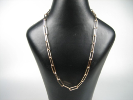 Closed Forever collier goudkleurig vergulde schakel ketting met karabijnhaak nieuw